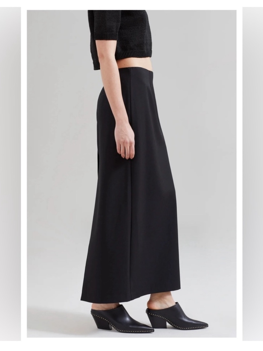The Frankie Shop Black Demi Maxi Pencil Skirt - Picture 4 of 10